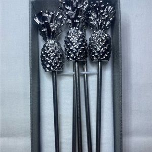 Pineapple Cocktail Stirrers / Coffee Drink Stirrers Stir / Swizzle Sticks